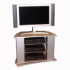 Swivel Silver Entertainment Stand - 4DC-44032