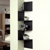 Hanging Corner Display Unit - 4 Shelves, Black Finish - 4DC-99900