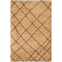 Berber Shag Rug - Tan & Chocolate