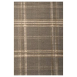 Broadway Plaid Rug - Ivory & Gray 