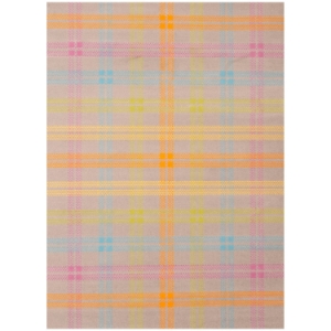 Jax Plaid Kids Rug - Light Gray 