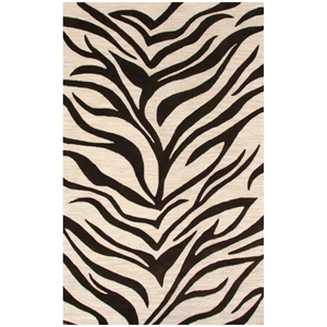 Lifestyle Zenda Rug - Zebra Print, Wool 
