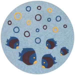 Sams Kids Aquarium Rug - Round, Wool 