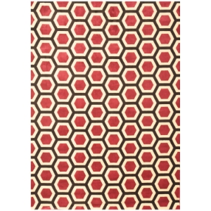 Sonoma Honeycomb Rug - Cranberry 