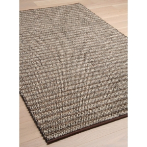 Textures Chocolate Rug - Hand Woven, Wool 