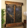 Cottonwood Falls Rainforest Green Wall Fountain - Square Trim Copper Frame 