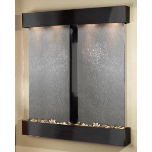 Cottonwood Falls Square Trim Wall Fountain - Black Featherstone 
