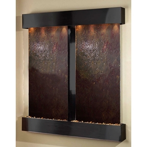 Cottonwood Falls Square Trim Wall Fountain in Rajah Featherstone 