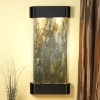Cascade Springs Blackened Copper Frame Wall Fountain in Green Slate 