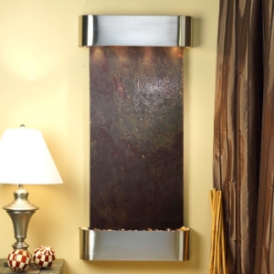Cascade Springs Rajah Featherstone Wall Fountain - Round Trim 