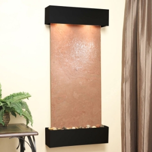 Cascade Springs Square Edge Wall Fountain in Terra Red Featherstone 