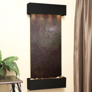 Cascade Springs Rajah Featherstone Wall Fountain - Square Trim 