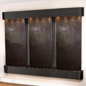 Deep Creek Falls Rajah Featherstone Wall Fountain - Blackened Copper Frame 