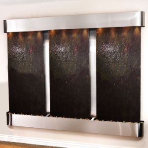 Deep Creek Falls Rajah Featherstone Wall Fountain - Round Trim 