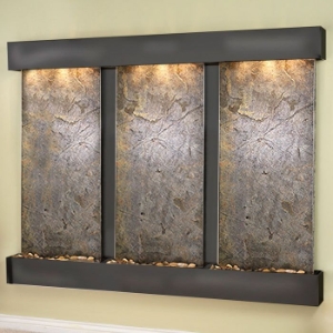 Deep Creek Falls Wall Fountain with Square Trim - Green Featherstone 
