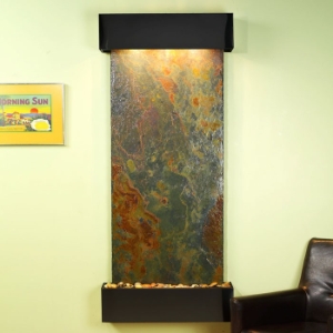 Inspiration Falls Rajah Slate Wall Fountain with Square Trim 