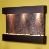 Reflection Creek Blackened Copper Frame Wall Fountain in Rajah Slate 