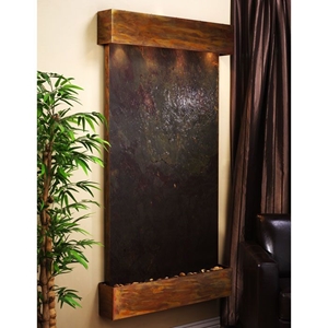Summit Falls Square Edged Copper Frame Wall Fountain - Rajah Featherstone 