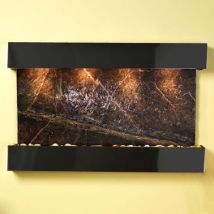 Sunrise Springs Rainforest Green Wall Fountain - Square Trim 