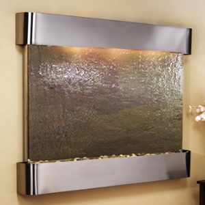 Teton Falls Rajah Featherstone Wall Fountain with Round Trim Frame 