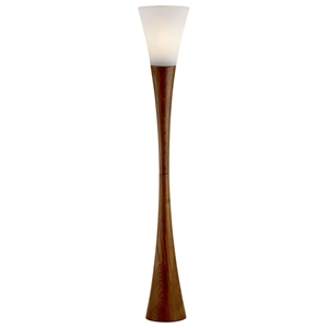 Espresso Hourglass Floor Lantern 