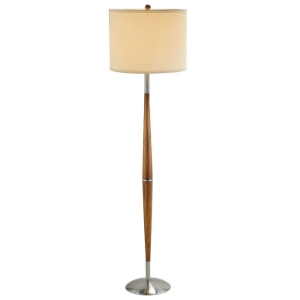 Hudson Floor Lamp in Dark Maple 