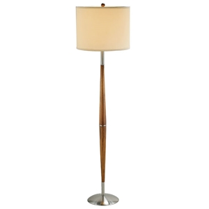 Hudson Floor Lamp in Dark Maple 