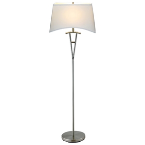 Taylor Floor Lamp with White Shade 