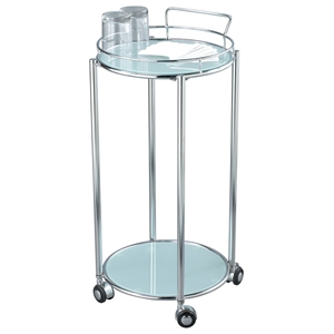 Cosmopolitan Round Glass Bar Cart 