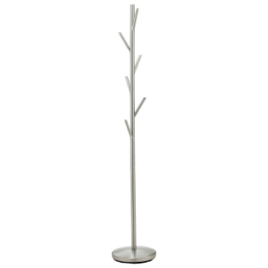 Evergreen Coat Rack in Satin Steel 