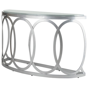 Alchemy Half Moon Console Table, Half Round Wall Table
