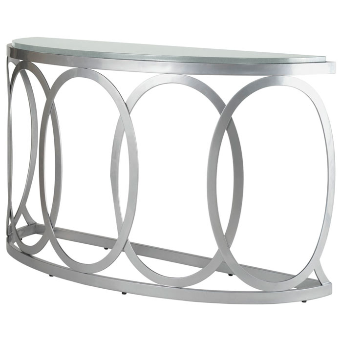 Alchemy Half Moon Console Table, Half Round Console Tables