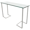 Edwin Console Table - Chrome Plated Base, Rectangular Glass Top - ACD-20803-03