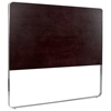Artesia Panel Headboard - Mocha on Oak Finish, Satin Nickel Frame - ACD-20901-80
