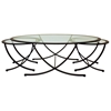 Wellington Nesting Tables Set - Oil Rubbed Bronze, Glass Inlay - ACD-20902-3-PC-SET