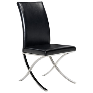 Emma Contemporary Dining Chair - Bonded Leather 