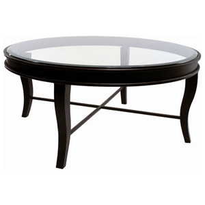 Dania Metal Tail Table Yard Gold, Round Black Metal Coffee Table With Glass Top