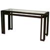 Paulette Metal Console Table - Cast Brass, Beveled Glass Top - ACD-2801-03-G