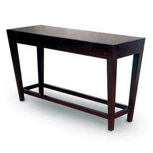 Marion Wood Console Table - Espresso on Birch, Tapered Legs 
