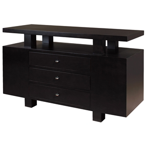 Lexington 3-Drawer Console Table - Espresso, Elevated Top 
