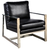 Christopher Lounge Chair - Bonded Leather, Sleigh Legs - ACD-61201