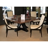 Bonita 66'' Square Dining Table - Zebrawood, Mocha on Oak - ACD-30703-04