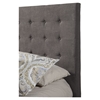 Alma Upholstered Bed - Charcoal, Tufted, Platform - ALP-1083-BED