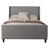 Amber Upholstered Bed - Gray Linen - ALP-1094-BED