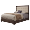 Savannah Platform Bed - Pecan, Tufted, Upholstered Headboard - ALP-1100-BED