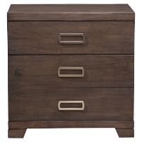 Savannah 3-Drawer Nightstand - Pecan