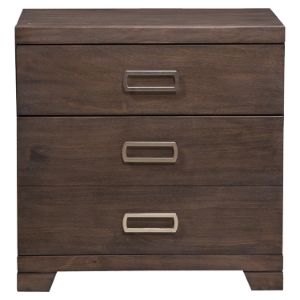 Savannah 3-Drawer Nightstand - Pecan 