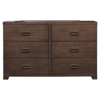 Savannah 6 Drawers Dresser - Pecan