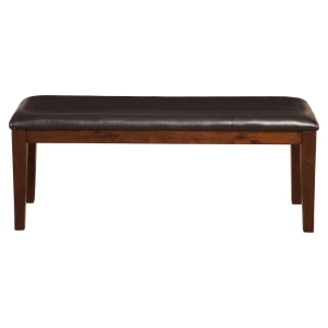 Anderson Bench - Medium Cherry Frame, Espresso Cushion 