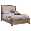 Melbourne French Truffle Bed - Nailheads, Upholstered Headboard - ALP-1200-BED